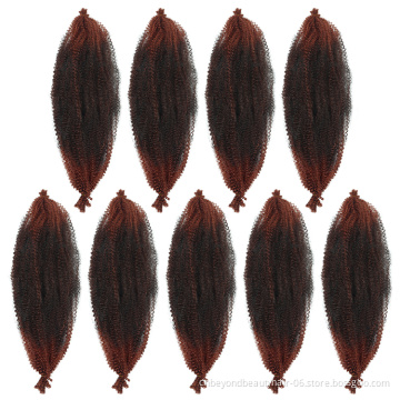 Wholesale Ombre Crochet Springy Afro Kinky Twist Pre-Fluffed Poppin Twist Spring Afro Twist Braid